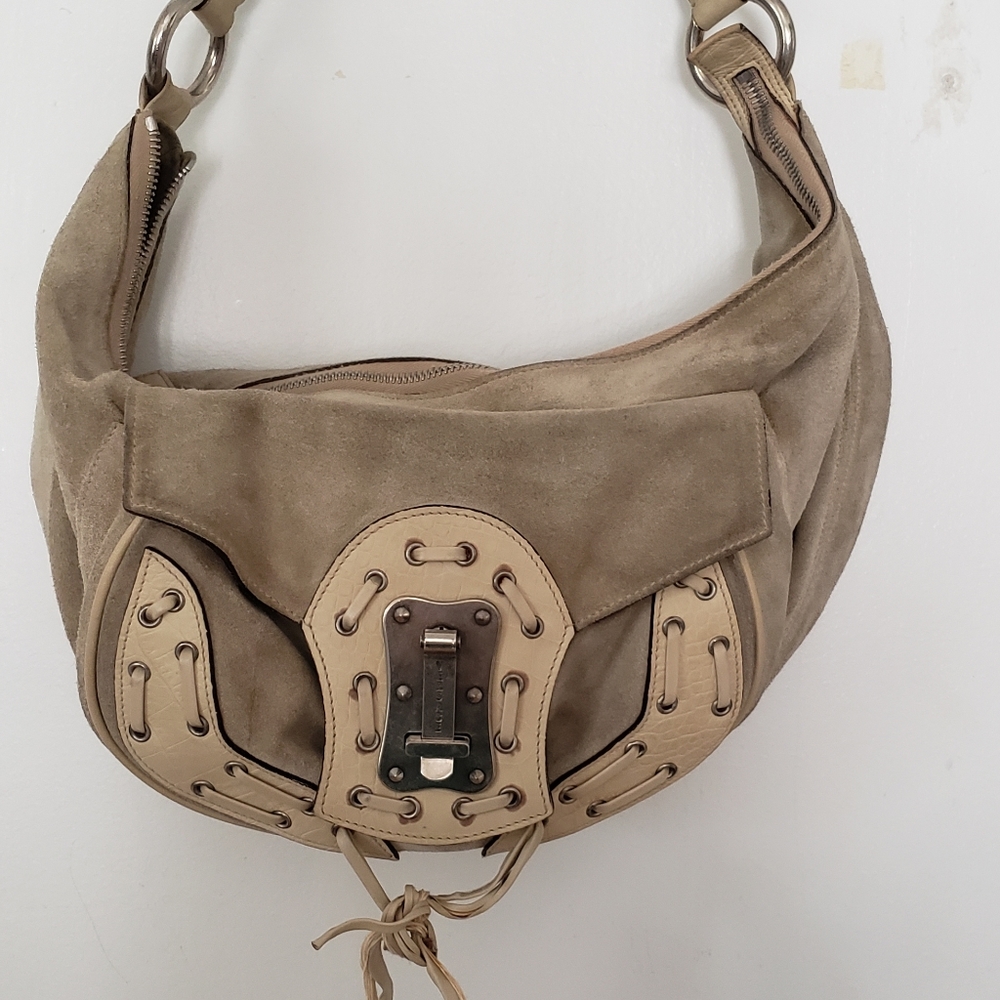 Versace Suede Hobo Bag
